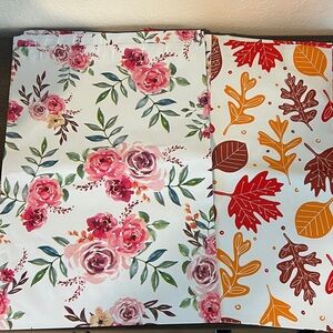Poly Mailers 10x13 Leafs and Flowers set of 10